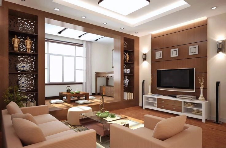 Modern Living Room Interior Designer in Chennai